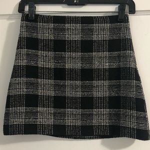 alice + olivia Plaid Mini Skirt
